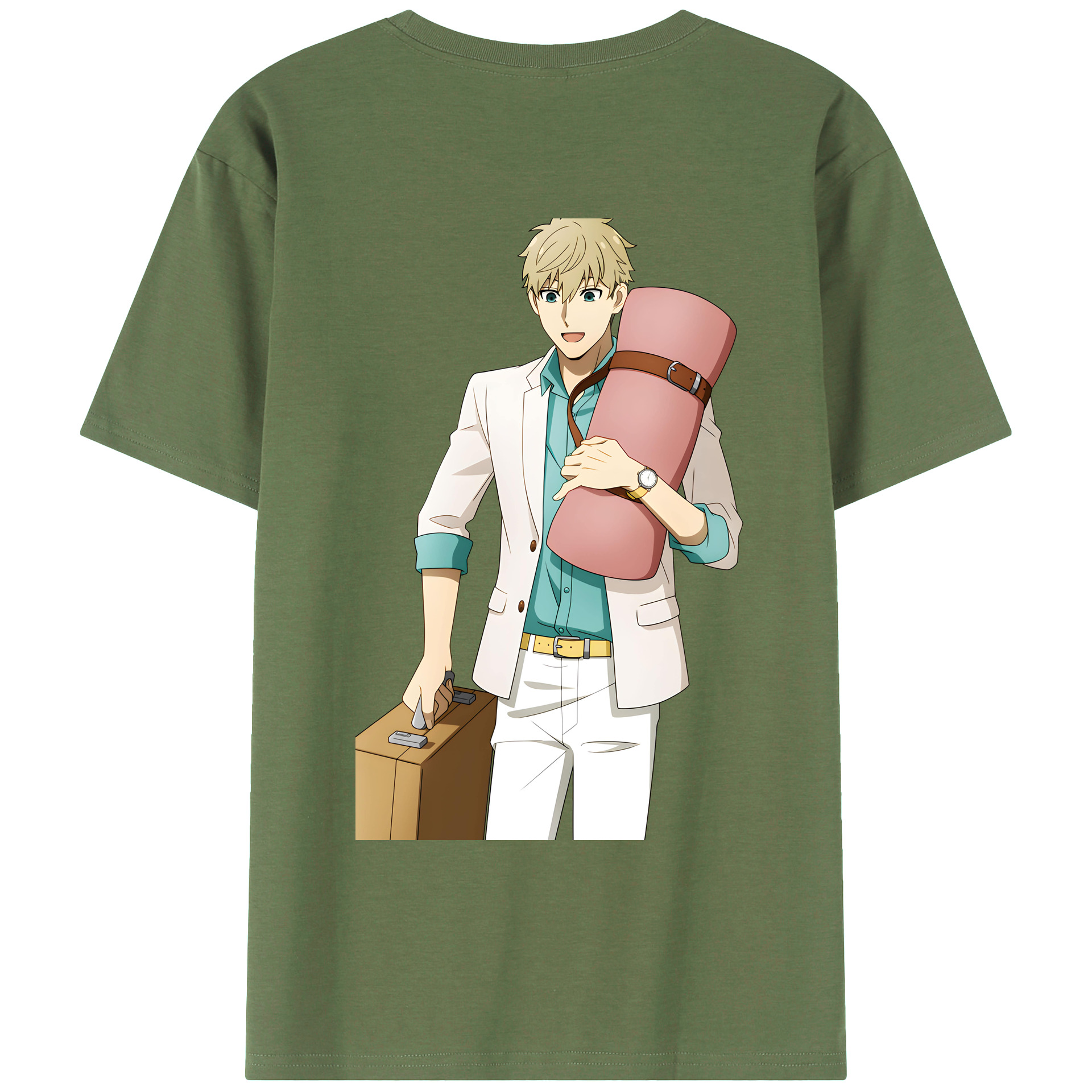 （画像用） SPY×FAMILY间谍家家酒 綿100％ メンズ半袖Tシャツ（バックプリント） 通気性